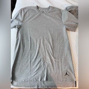 Jordan Men's Light Gray Short Sleeve Tee